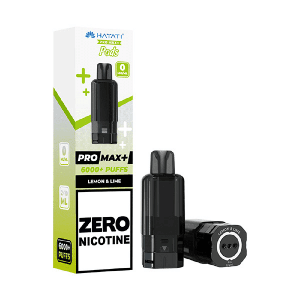 Hayati Pro Max Plus 6000 Prefilled Pod Zero Nicotine Lemon & Lime - EUK
