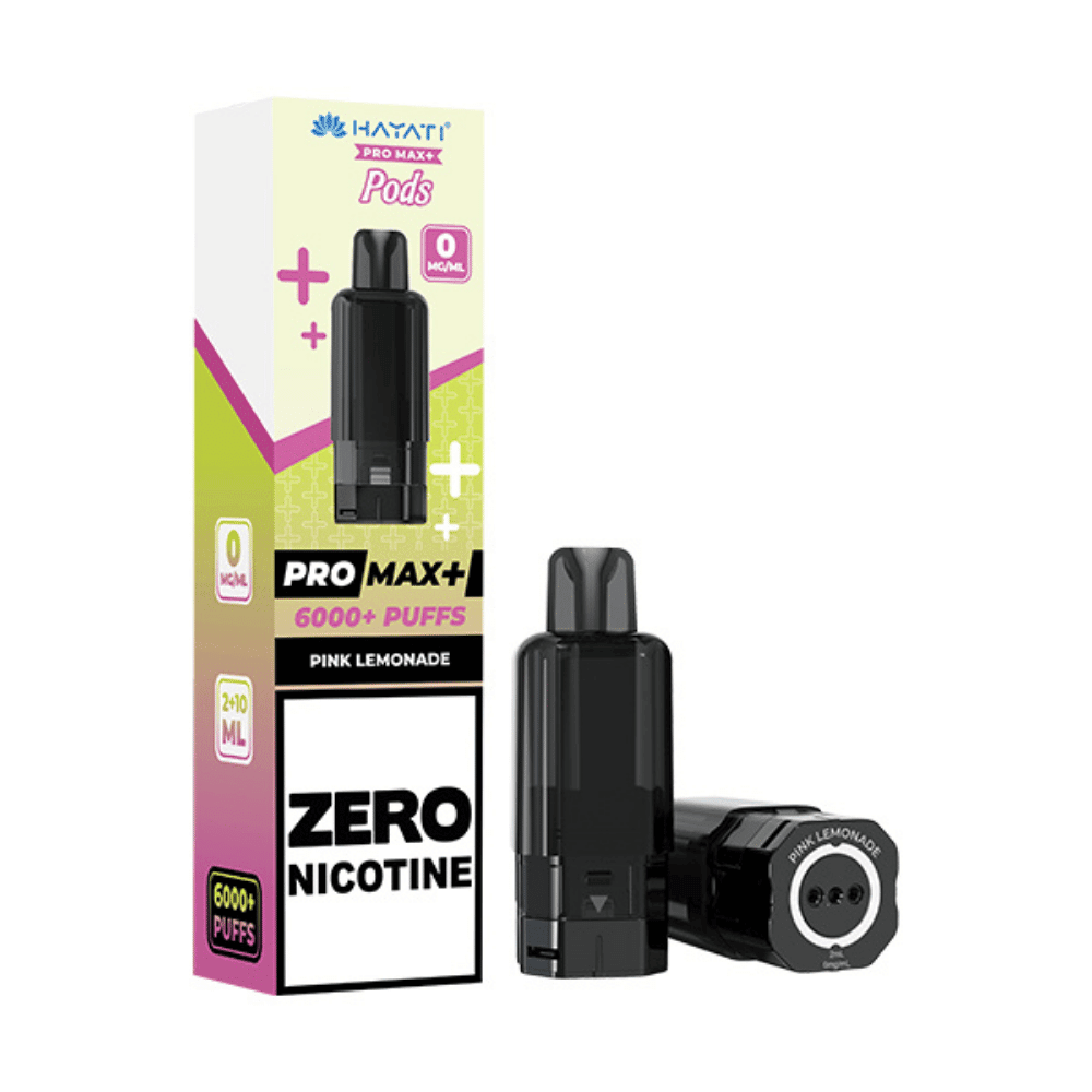 Hayati Pro Max Plus 6000 Prefilled Pod Zero Nicotine Pink Lemonade - EUK