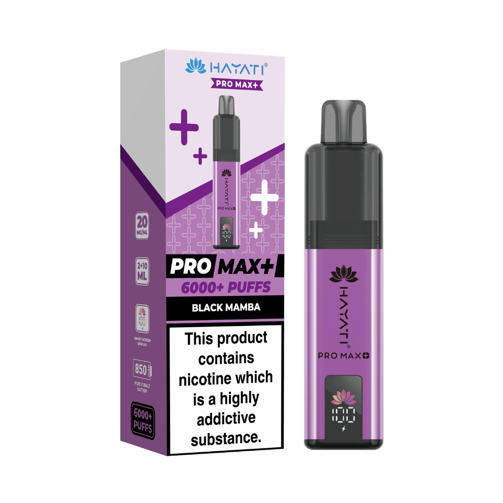 Hayati Pro Max Plus 6000 Puffs Black Mamba - EUK