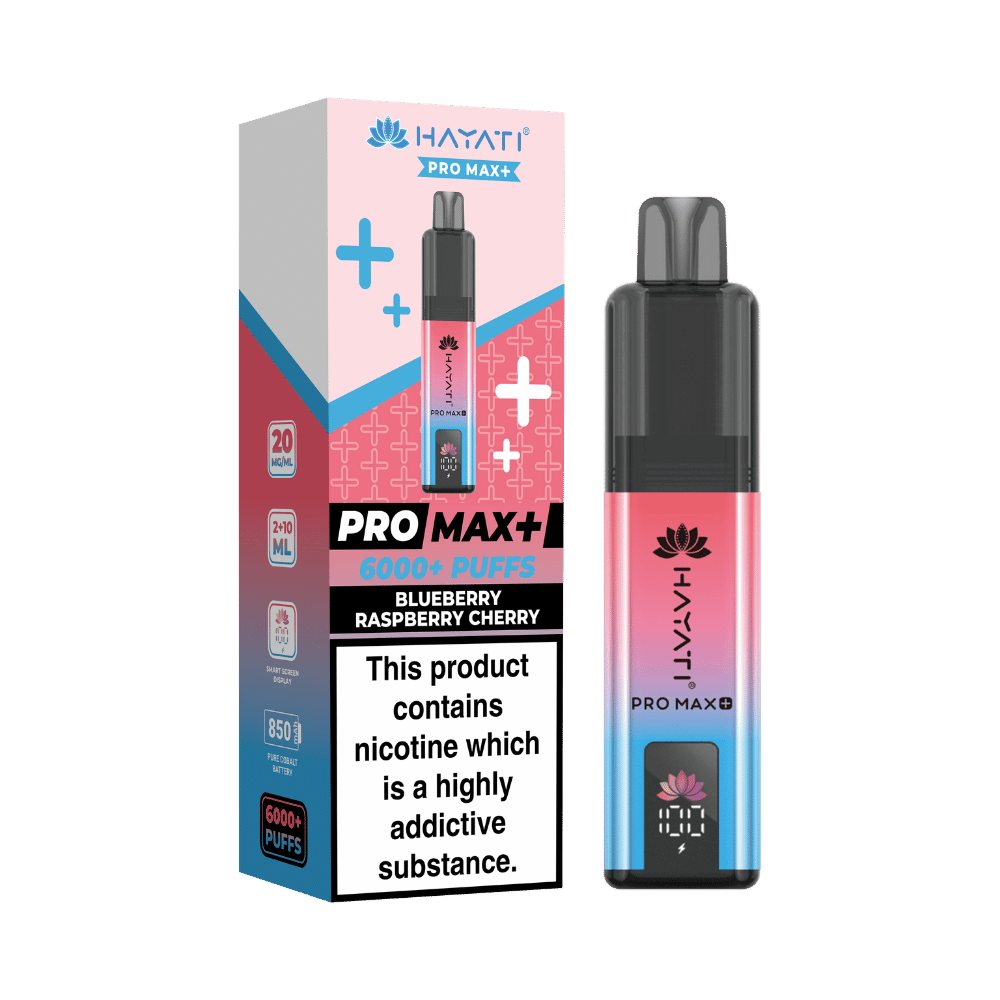 Hayati Pro Max Plus 6000 Puffs Blueberry Raspberry Cherry - EUK