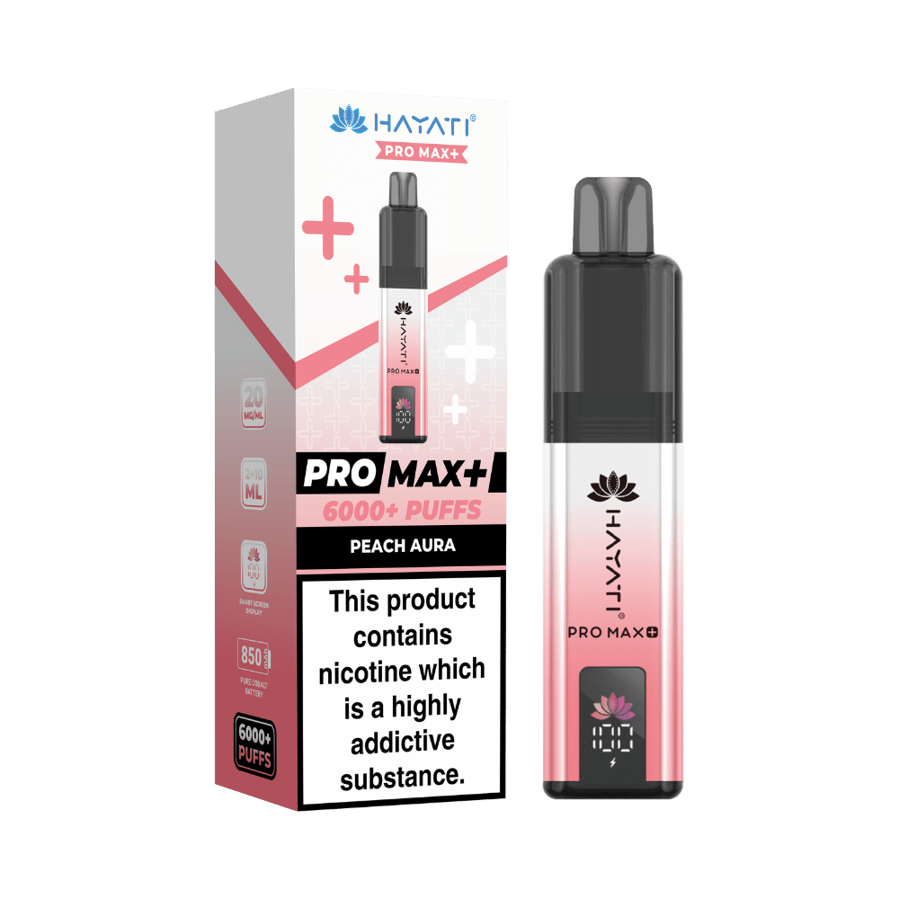 Hayati Pro Max Plus 6000 Puffs Peach Aura - EUK