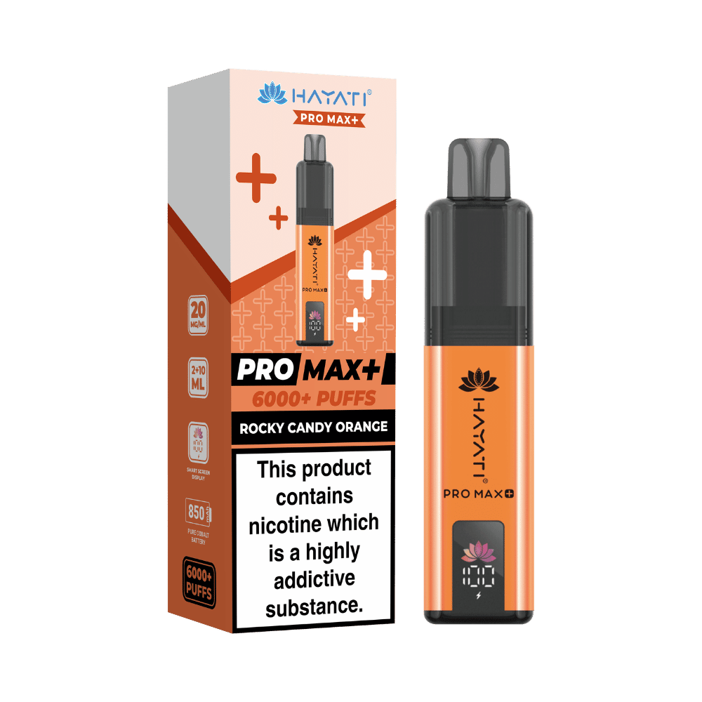 Hayati Pro Max Plus 6000 Puffs Rocky Candy Orange - EUK