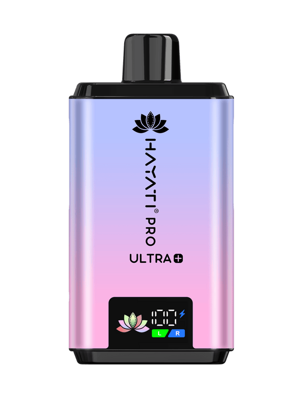 Hayati Pro Ultra Plus 25k Puffs Vape Kit Blueberry Cotton K and Raspberry Cotton K