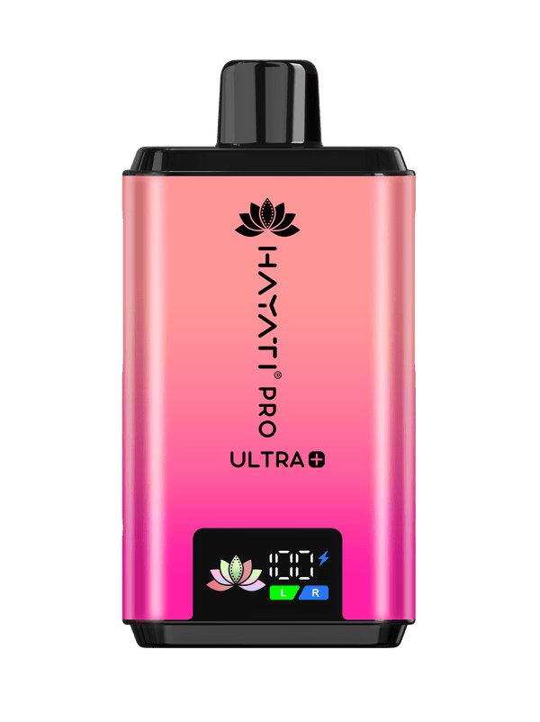 Hayati Pro Ultra Plus 25k Puffs Vape Kit Strawberry Cranberry Cherry and Cherry