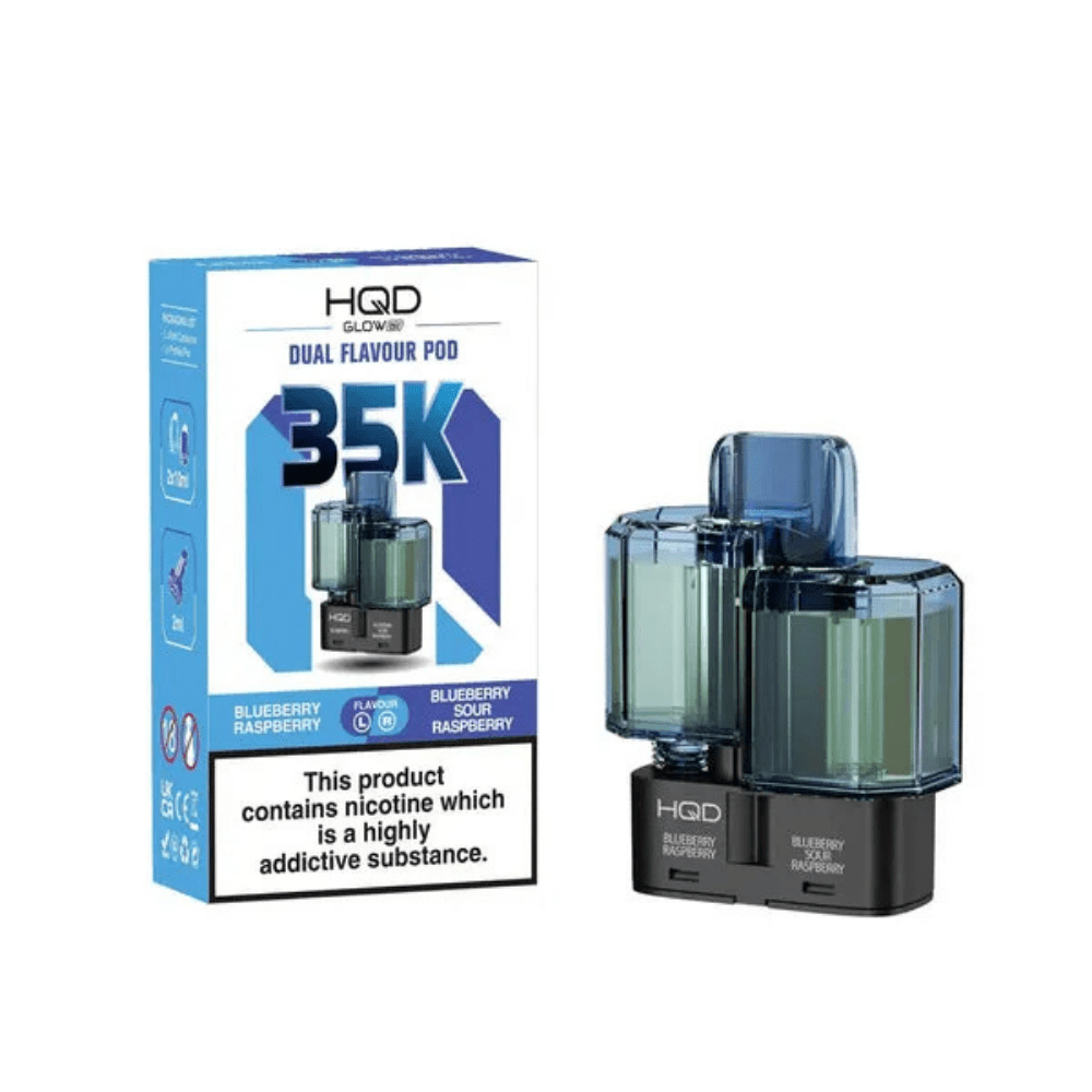 HQD Glow Air 35K Prefilled Pod Blueberry Raspberry / Blue Sour Raspberry - EUK