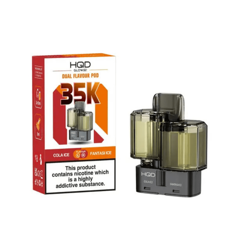 HQD Glow Air 35K Prefilled Pod Cola Ice / Fantasi Ice - EUK