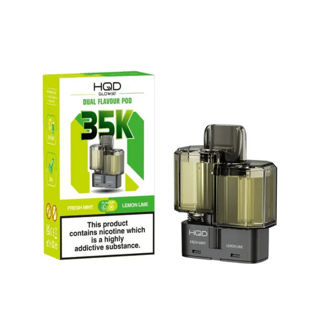 HQD Glow Air 35K Prefilled Pod Fresh Mint / Lemon Lime - EUK