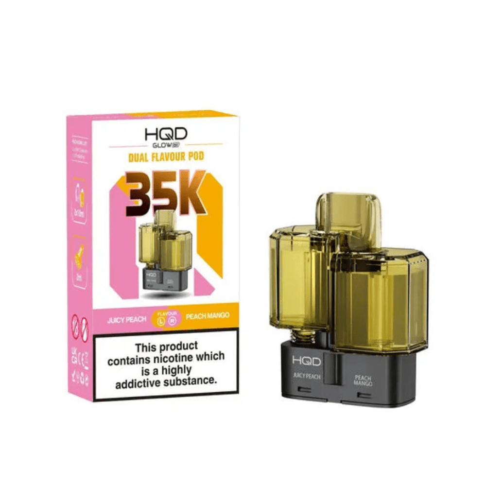 HQD Glow Air 35K Prefilled Pod Juicy Peach / Peach Mango Ice - EUK