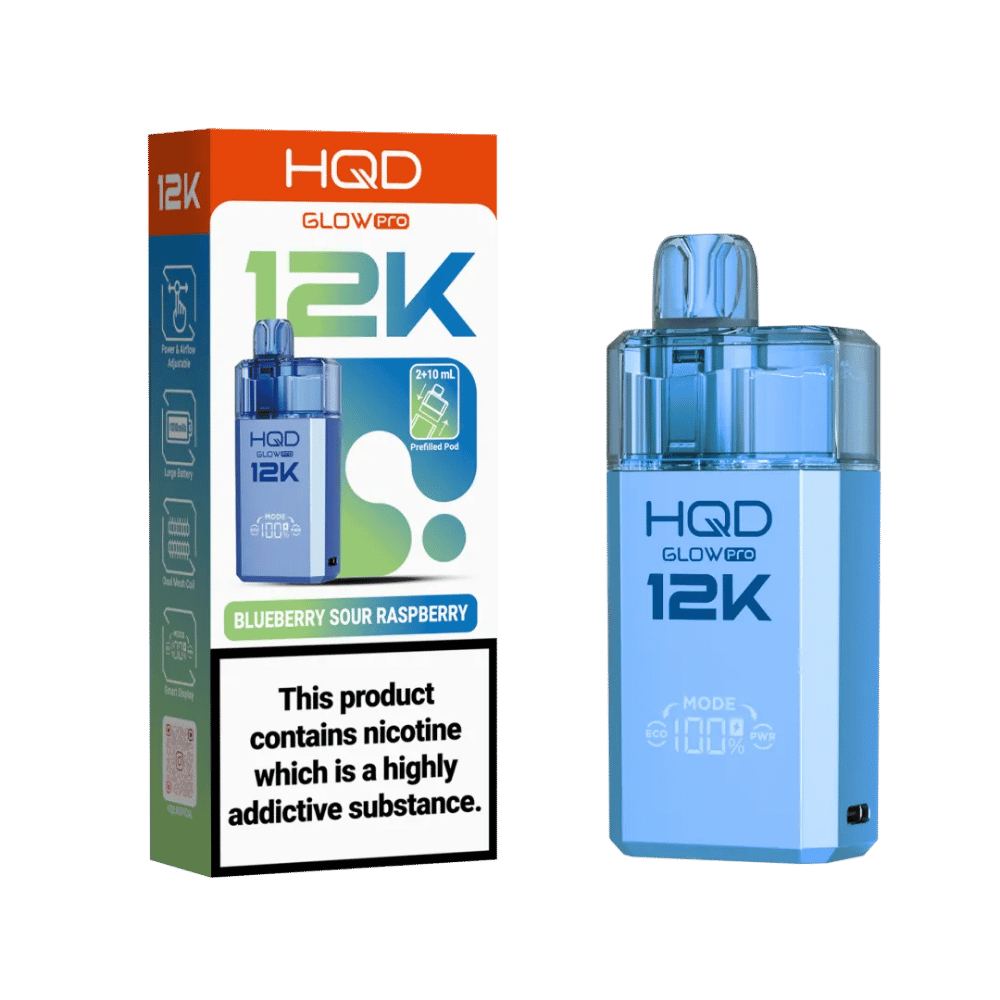 HQD Glow Pro 12K Prefilled Pod Kit Blueberry Sour Raspberry - EUK