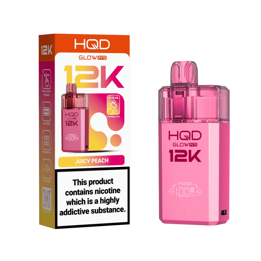 HQD Glow Pro 12K Prefilled Pod Kit Juicy Peach - EUK