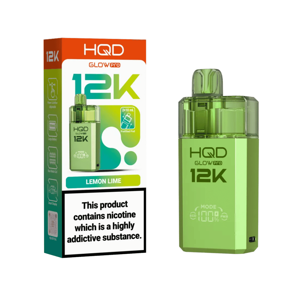 HQD Glow Pro 12K Prefilled Pod Kit Lemon Lime - EUK