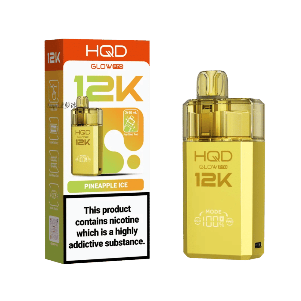 HQD Glow Pro 12K Prefilled Pod Kit Pineapple Ice - EUK