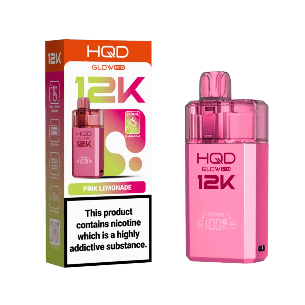 HQD Glow Pro 12K Prefilled Pod Kit Pink Lemonade - EUK