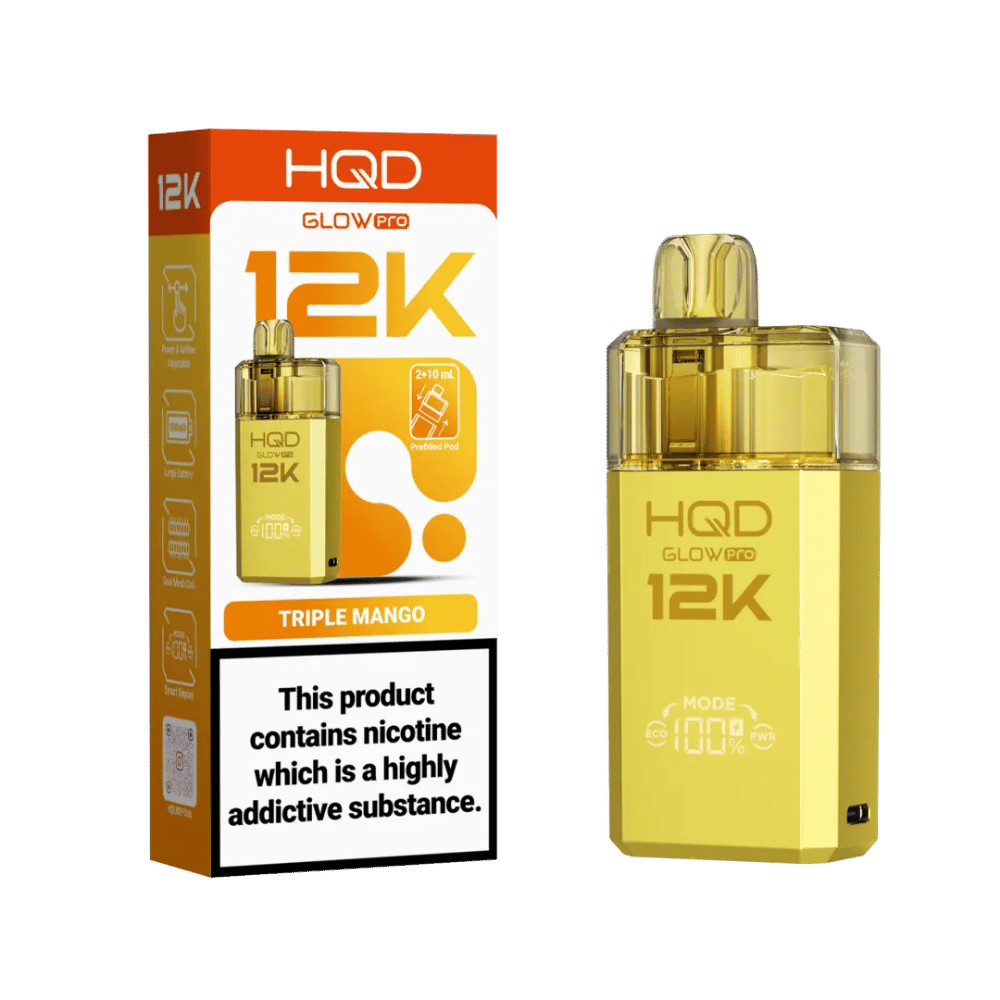 HQD Glow Pro 12K Prefilled Pod Kit Triple Mango - EUK