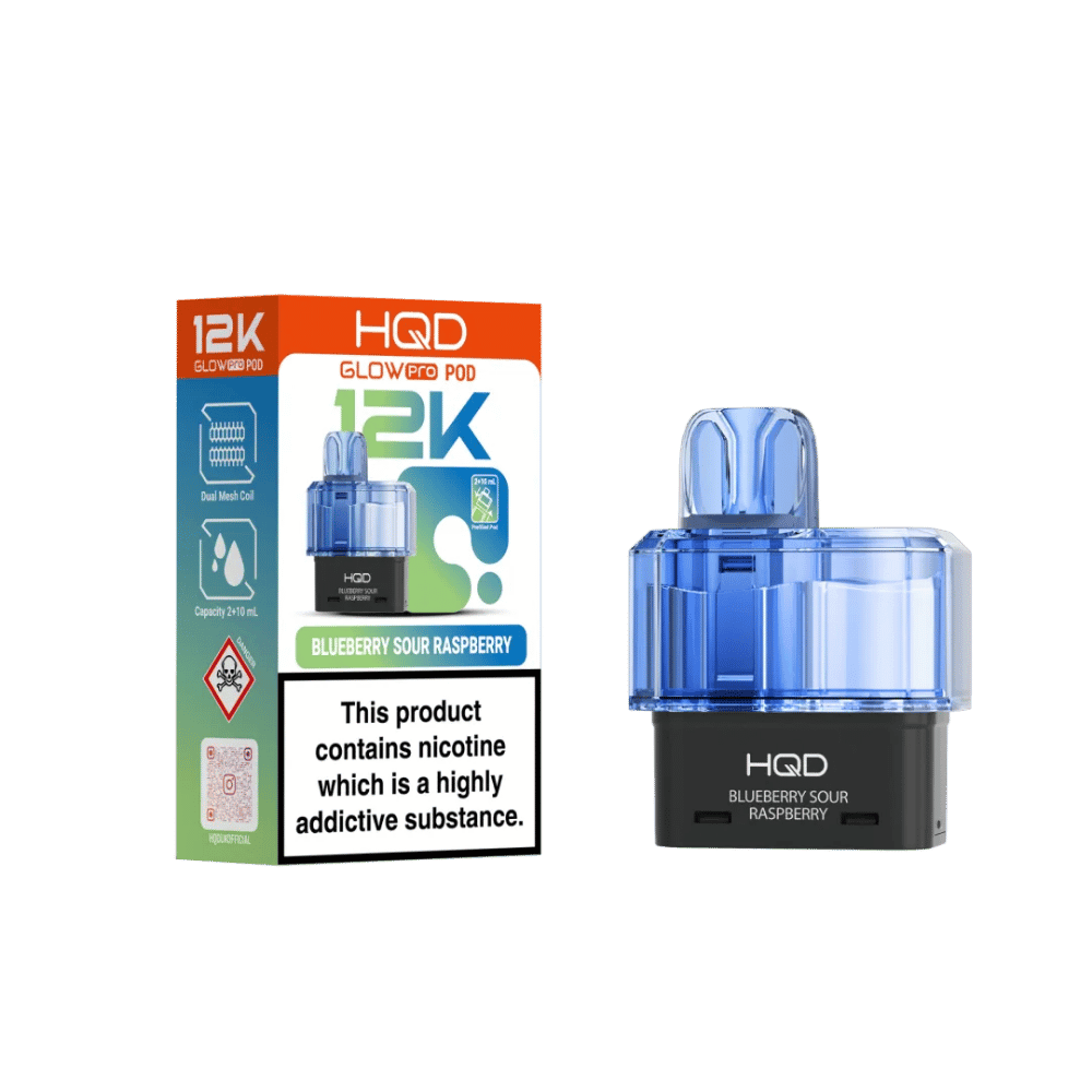 HQD Glow Pro 12K Refill Pod Blueberry Sour Raspberry - EUK