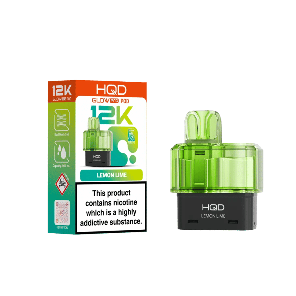 HQD Glow Pro 12K Refill Pod Lemon Lime - EUK