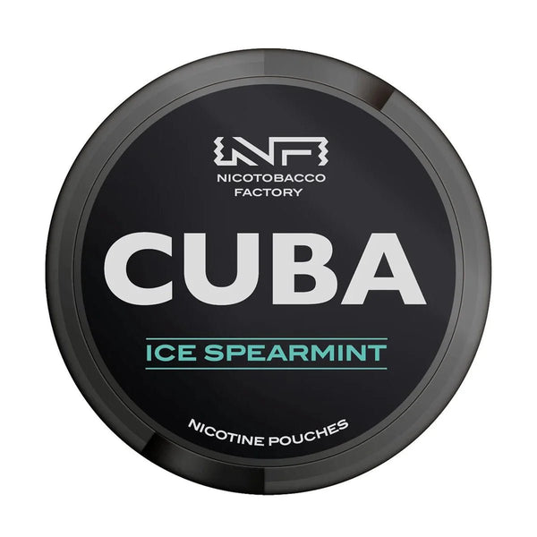 Ice Spearmint Nicotine Pouches by Cuba Black