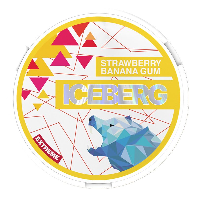 Iceberg Strawberry Banana Gum Nicotine Pouches - EUK