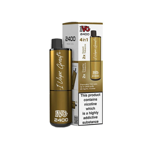 IVG 2400 4 in 1 Multi Flavour Tobacco Edition