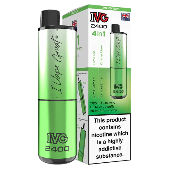 IVG 2400 Rechargeable Vape Lemon and Lime