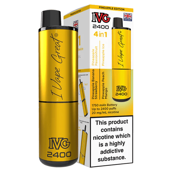 IVG 2400 Rechargeable Vape Pineapple Edition