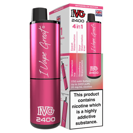 IVG 2400 Rechargeable Vape Watermelon Edition