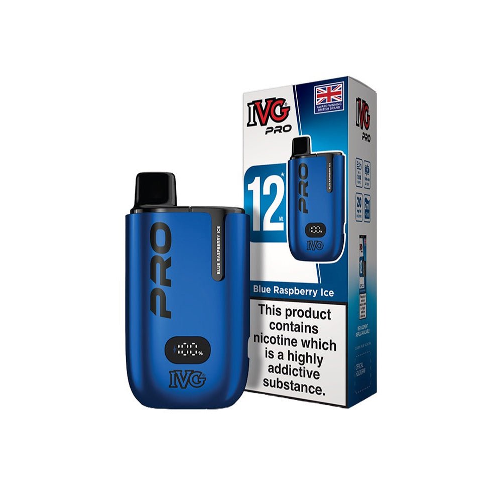 IVG Pro 12 Vape Kit 10mg Blue Raspberry Ice - EUK