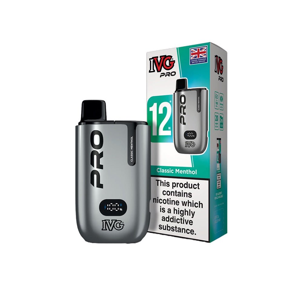 IVG Pro 12 Vape Kit 10mg Classic Menthol - EUK
