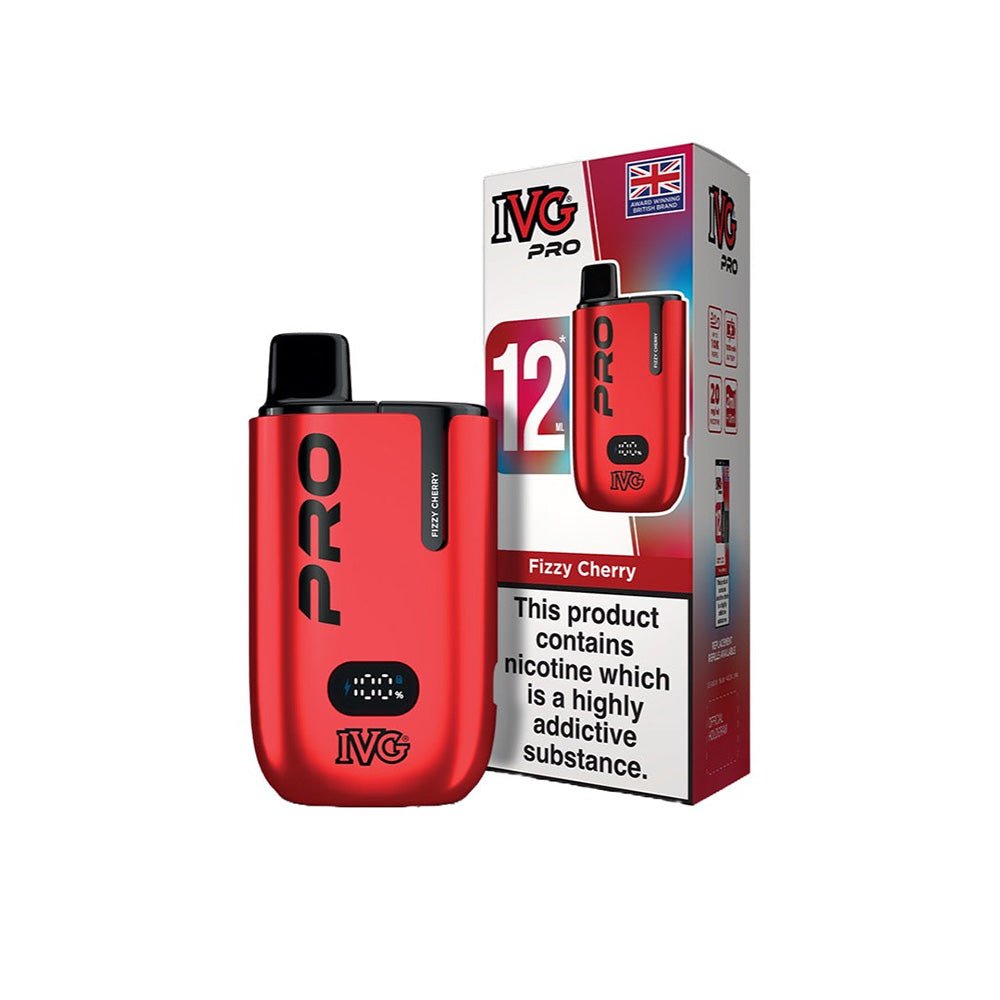 IVG Pro 12 Vape Kit 10mg Fizzy Cherry - EUK