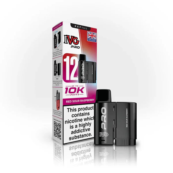 IVG Pro Red Sour Raspberry Refill