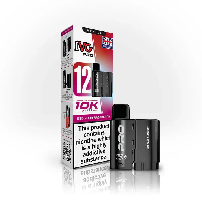 IVG Pro Red Sour Raspberry Refill