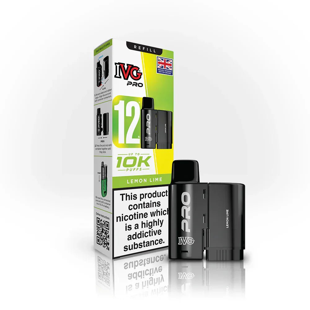 IVG Pro Zero Nicotine Lemon Lime Refill - EUK