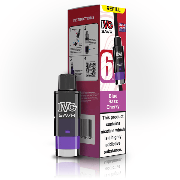 IVG SAVR Blue Razz Cherry Refill