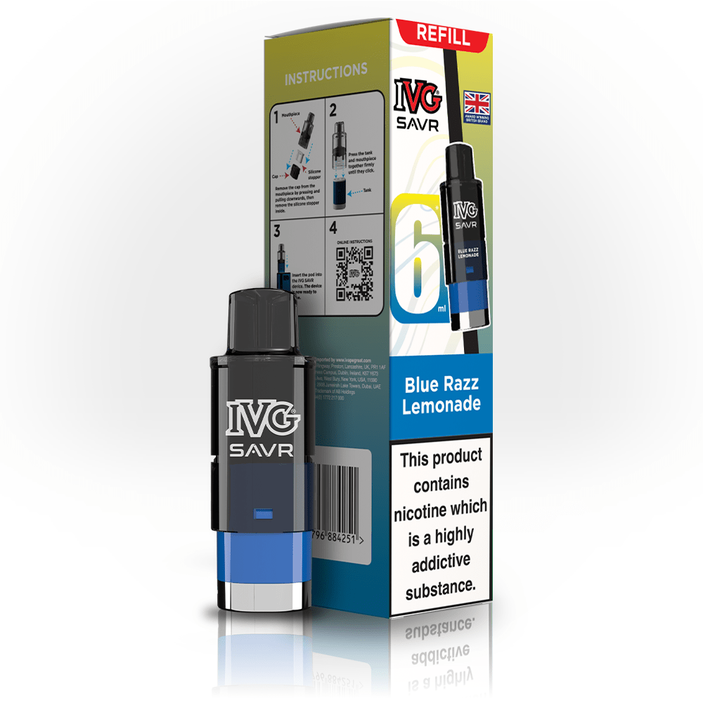 IVG SAVR Blue Razz Lemonade Refill