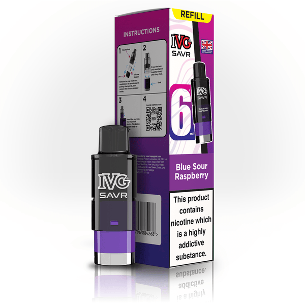 IVG SAVR Blue Sour Raspberry Refill