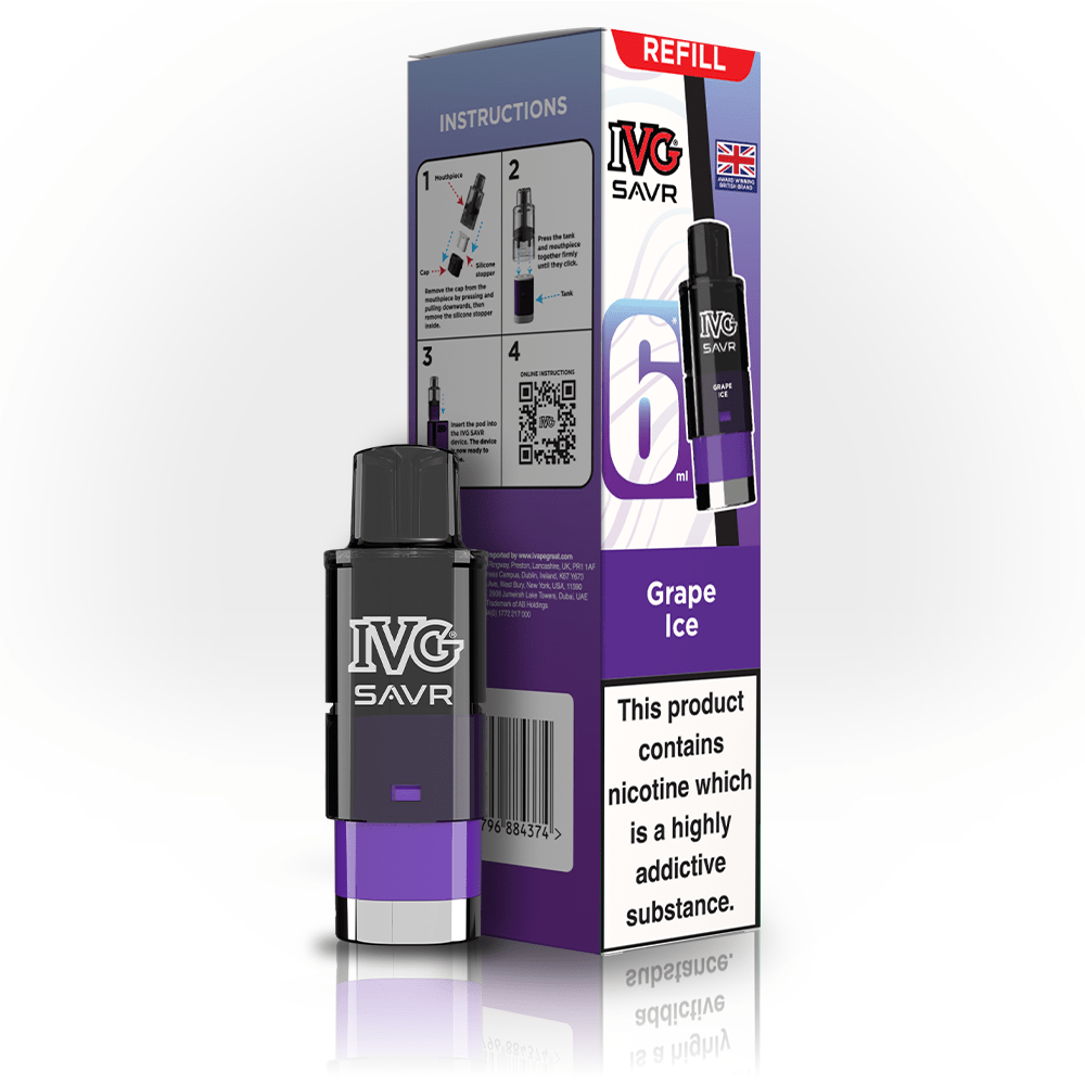 IVG SAVR Grape Ice Refill - EUK