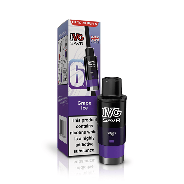 IVG SAVR Grape Ice Refill