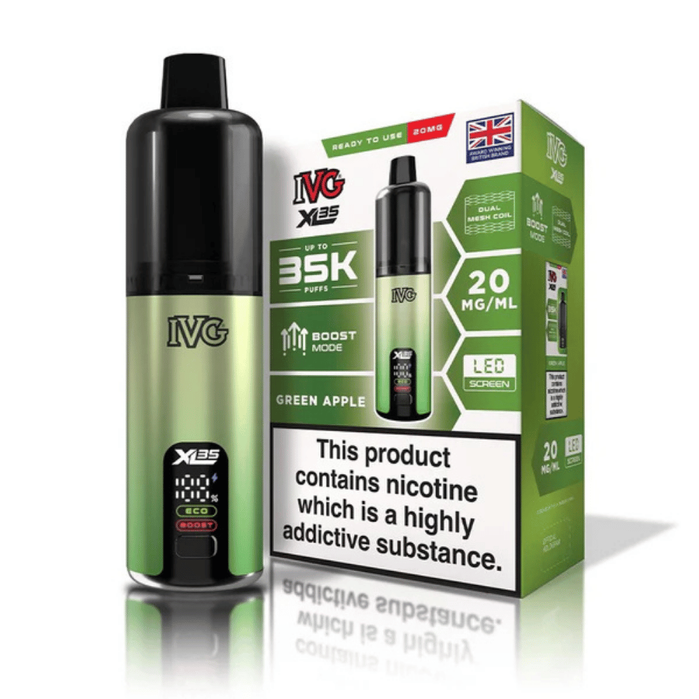 IVG XL 35K Prefilled Pod Kit Green Apple - EUK