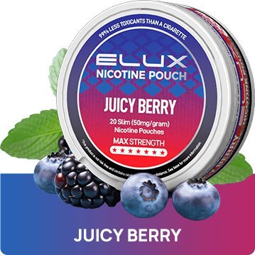 Juicy Berry Nicotine Pouches By Elux
