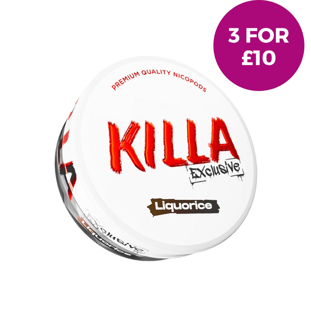 Killa Liquorice Nicotine Pouches - EUK