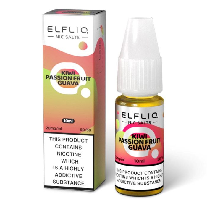 Kiwi Passionfruit Guava Elf Bar Elfliq Nic Salt E-Liquid - EUK