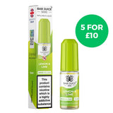 Lemon & Lime Nic Salt E-Liquid by Bar Juice 5000