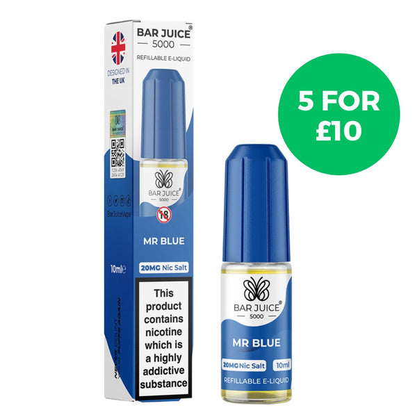 Mr Blue Nic Salt E-Liquid by Bar Juice 5000