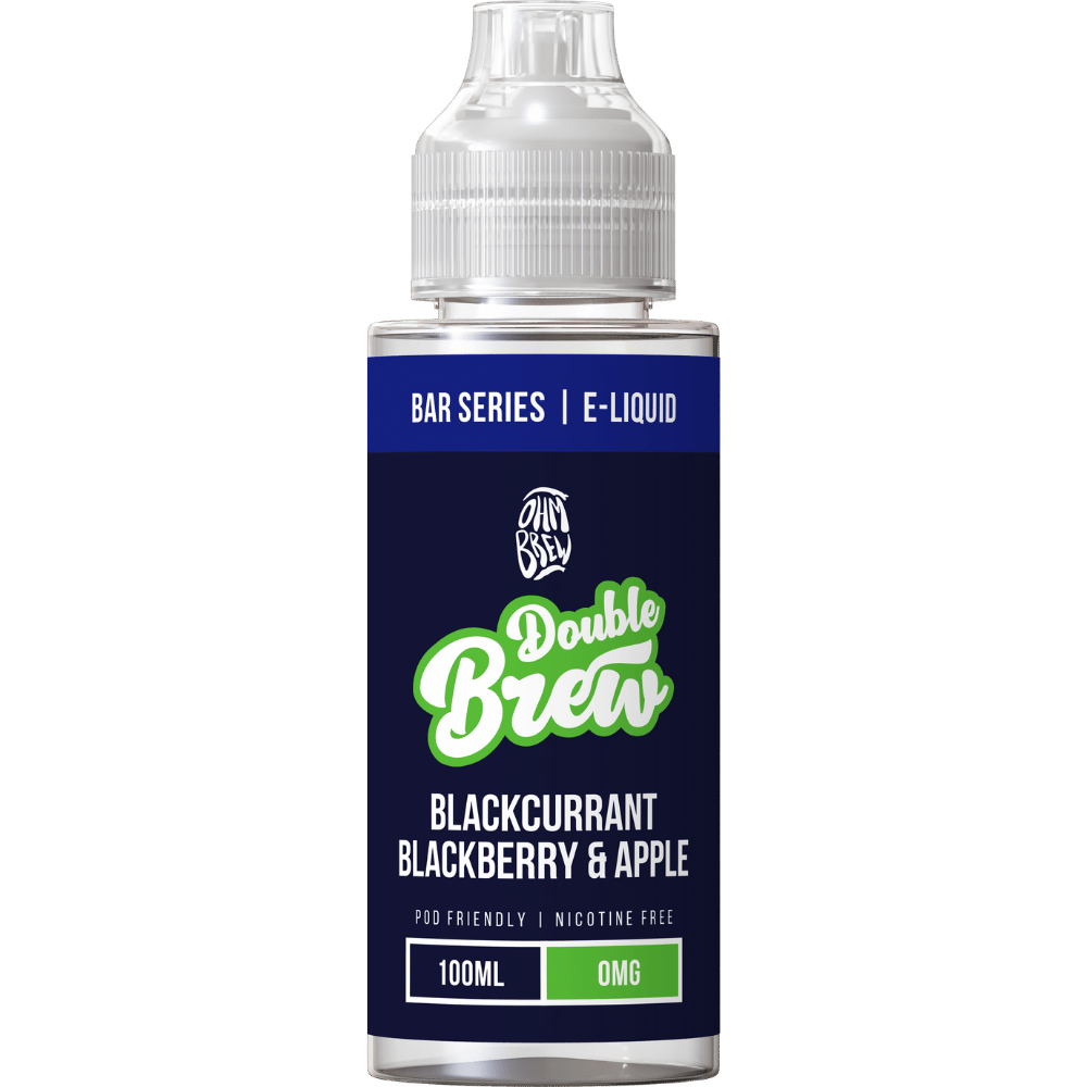 Ohm Brew Double Brew 100ml Shortfill E - Liquid Blackcurrant Blackberry & Apple - EUK