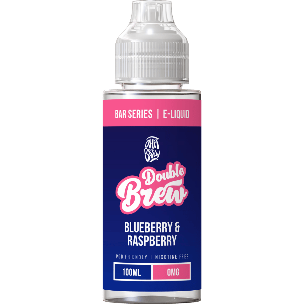 Ohm Brew Double Brew 100ml Shortfill E - Liquid Blueberry & Raspberry - EUK