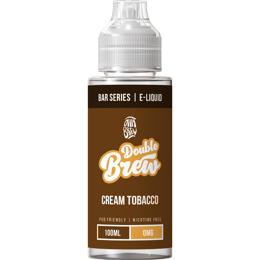 Ohm Brew Double Brew 100ml Shortfill E - Liquid Cream Tobacco - EUK