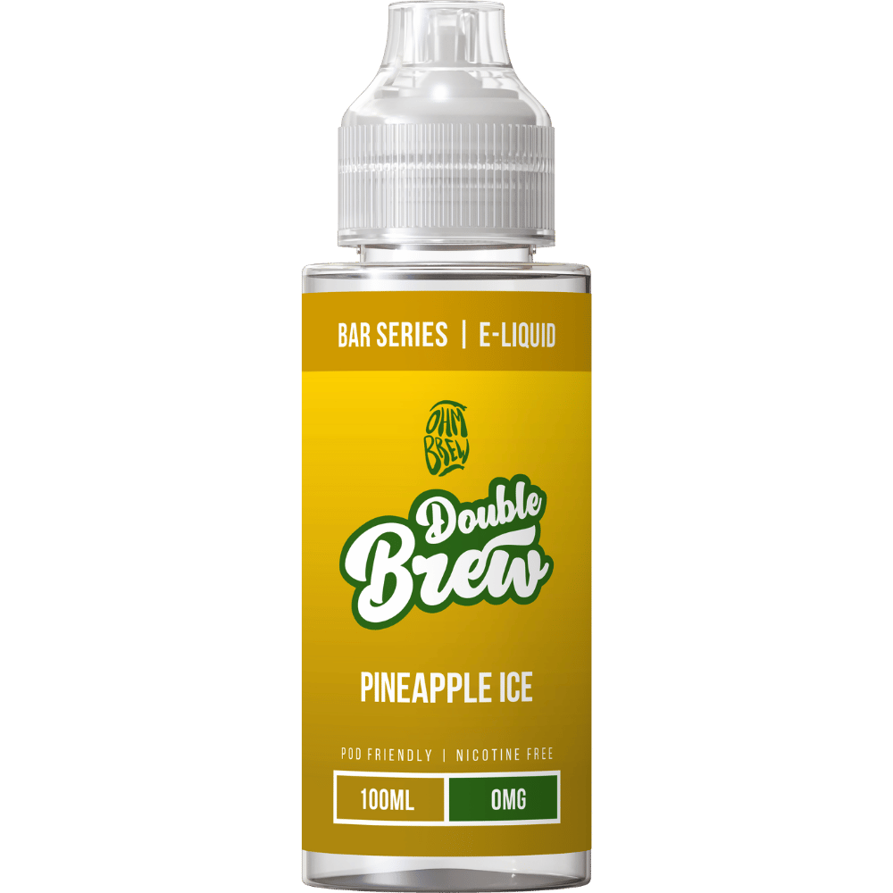 Ohm Brew Double Brew 100ml Shortfill E - Liquid Pineapple Ice - EUK