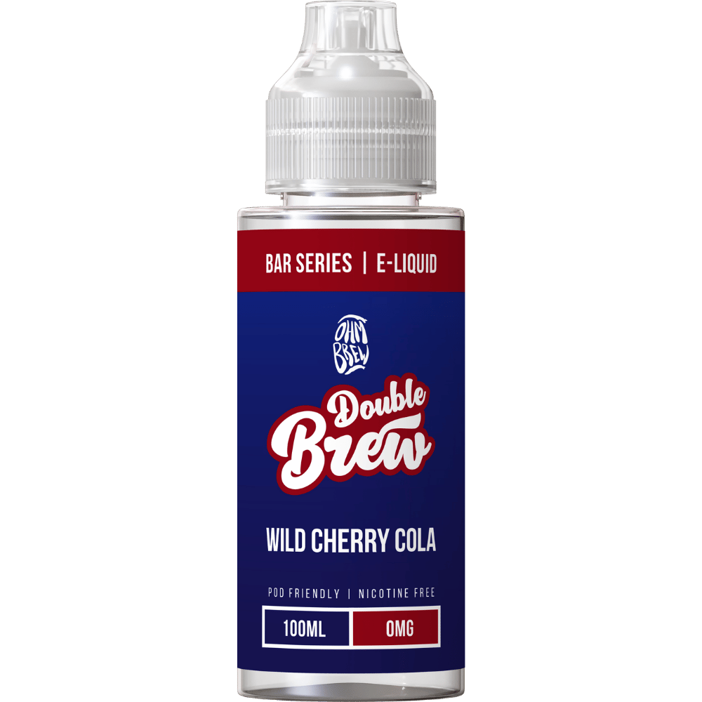 Ohm Brew Double Brew 100ml Shortfill E - Liquid Wild Cherry Cola - EUK