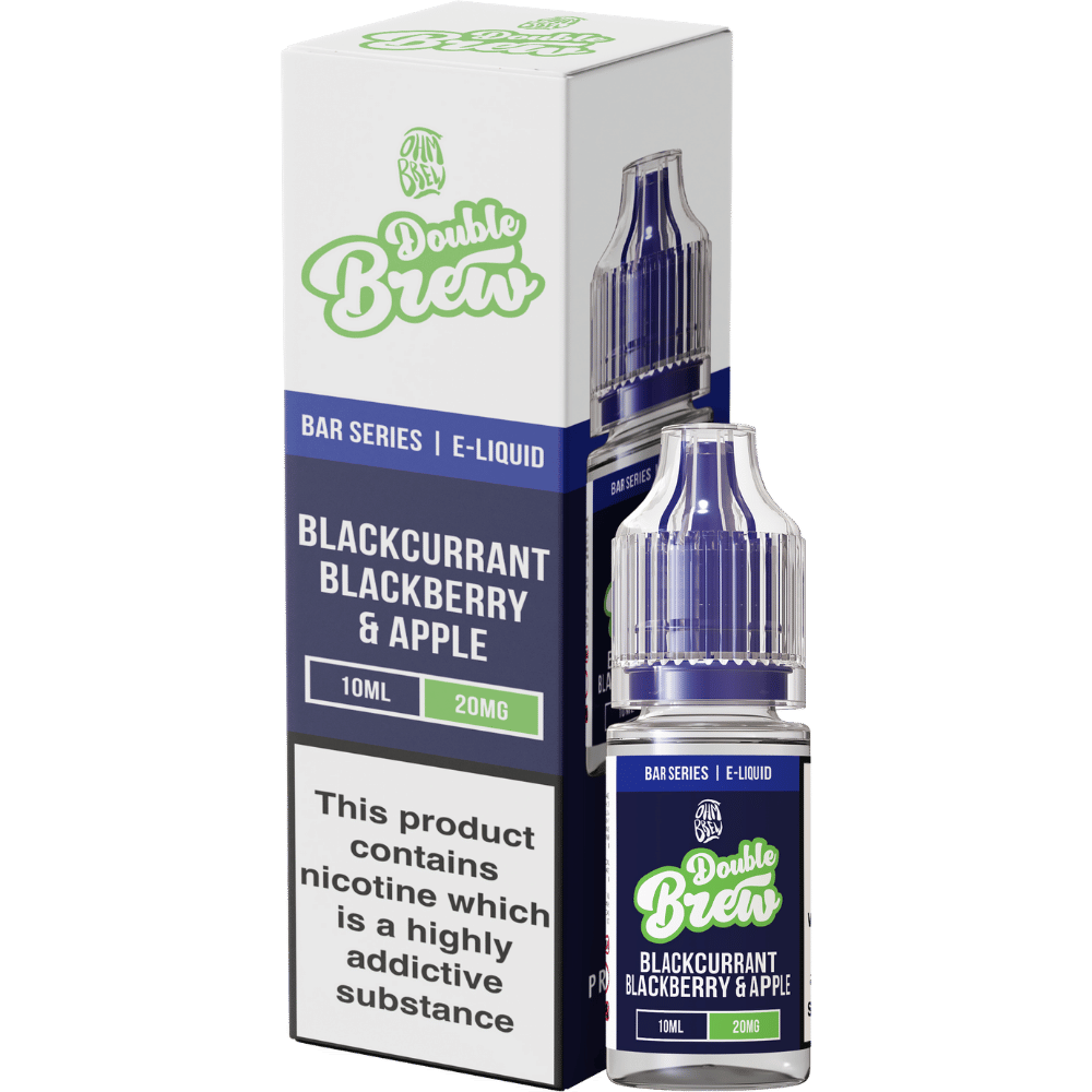 Ohm Brew Double Brew Nic Salt E - Liquid Blackcurrant Blackberry & Apple - EUK