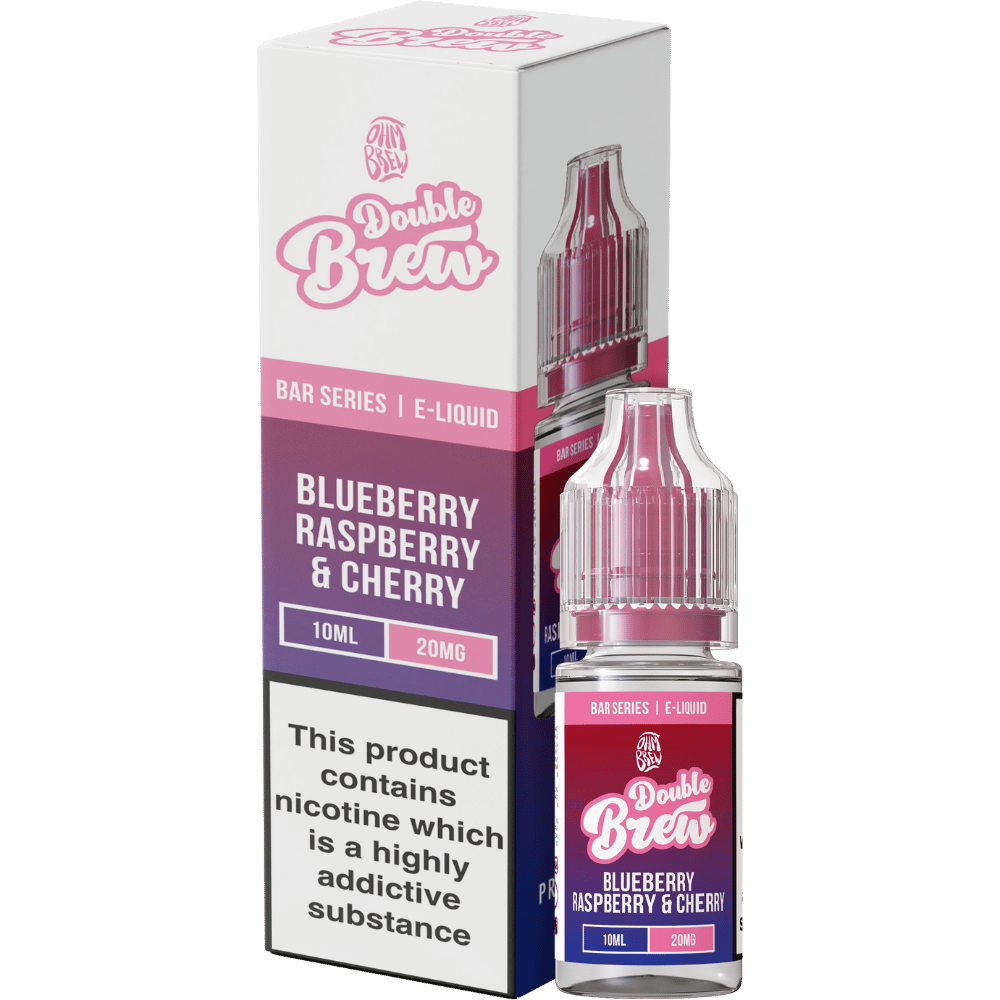Ohm Brew Double Brew Nic Salt E - Liquid Blueberry Raspberry & Cherry - EUK